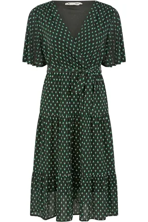Yumi Dot Print Mesh Stretch Midi Skater Dress AU 20