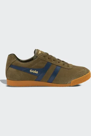Gola Khaki Navy Mens Harrier Trainers AU 7 (EU 41)