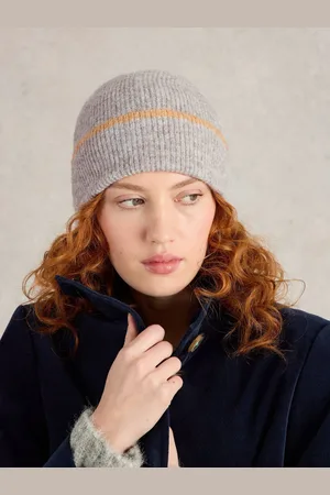 White Stuff Grey Poppy Knitted Beanie One