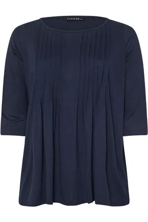 Evans 3/4 Sleeve Pintuck Top AU 22-24
