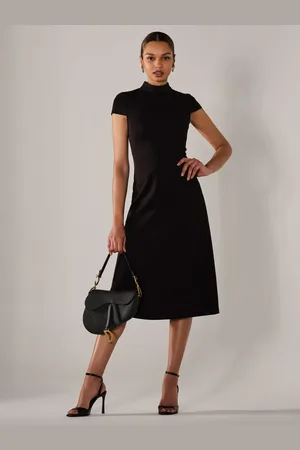 Jolie Moi Ponte Cap Sleeve Midi Dress AU 18