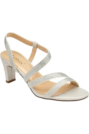 Lotus Silver Diamante Ocassion Sandals AU 8 (EU 39)