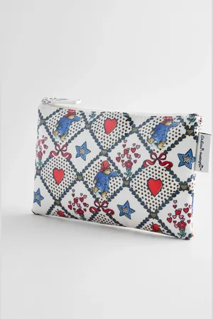 Cath Kidston Ecru Check Paddington 100% Cotton Zip Purse One