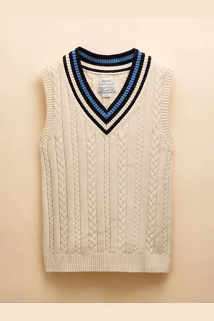 Joules Headingly Cream Cable Knit Cricket Vest XXL