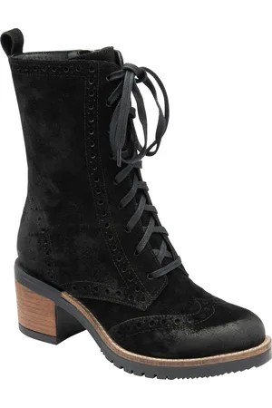 Ravel Black Suede Zip-Up Mid-Calf Boots AU 9 (EU 41)