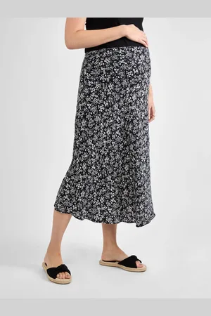 JoJo Maman Bébé Floral Maternity Midi Skirt M
