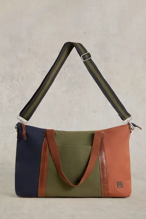 White Stuff Mens Green Harry Canvas Holdall Bag
