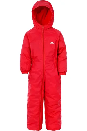 Trespass Red Dripdrop Childs Rain Suit 3