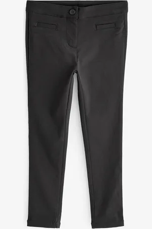 Next Black Longer Length School Skinny Stretch Trousers (3-18yrs) 14 Years Long (164cm)