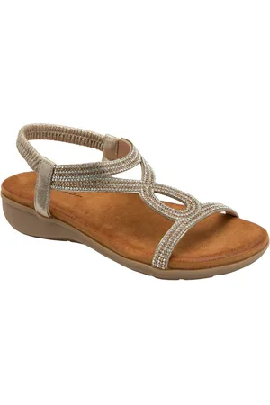 Dunlop Gold Tear-Drop Elasticated Sandals eu38uk5