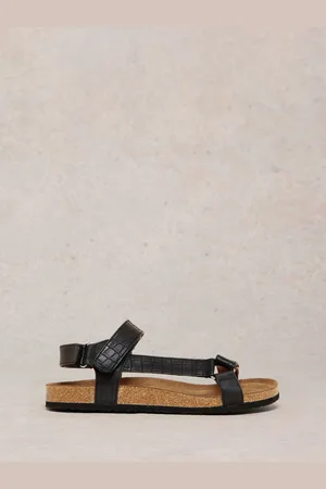 White Stuff Black Trek Footbed Sandals AU 5 (EU 35)