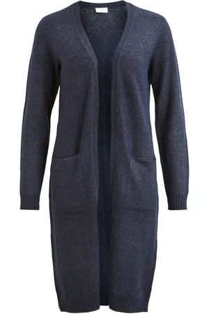 VILA Blue Longline Lightweight Cardigan AU 8