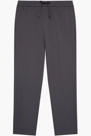French Connection Grey Elasticated Stretch Slim Fit Trousers L