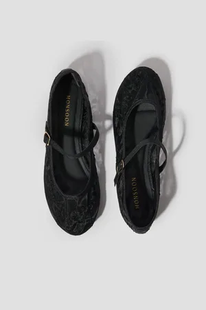 Monsoon Vela Embroidered Mesh Ballet Flats AU 11 (EU 42)