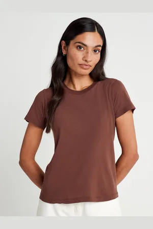 American Vintage Gamipy Short Sleeve 100% Cotton Brown T-Shirt S