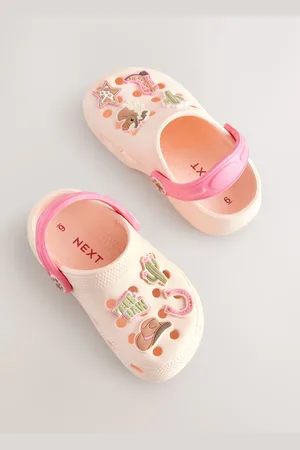Next Peach Pink Western Character Clogs AU 10 (EU 28)