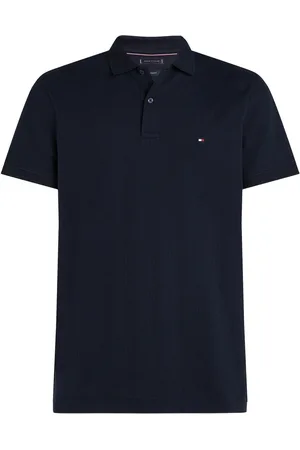 Tommy Hilfiger Regular Fit Stripe Pique Short Sleeve Polo Shirt L