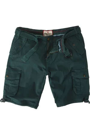 Joe Browns Multi Pocket Knee Length Belted Relaxed Fit Camo Cargo Shorts 38
