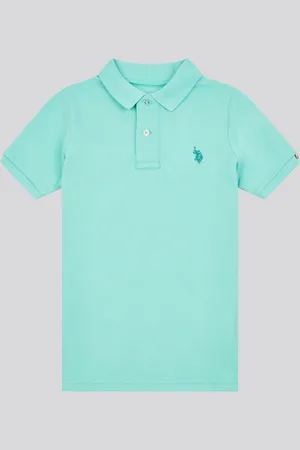 U.S. Polo Assn. U. S. Polo Assn. Boys Double Horsemen 100% Cotton Polo Shirt 122128cm