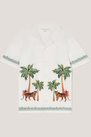 Monsoon Tiger Embroidered Short Sleeve Shirt 11