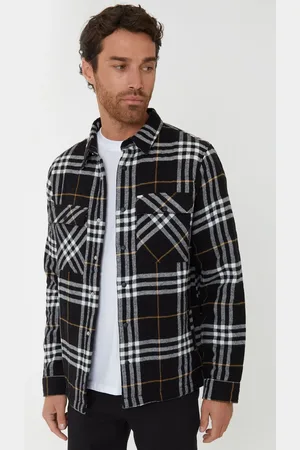 Threadbare Check Onion Quilted Shacket M