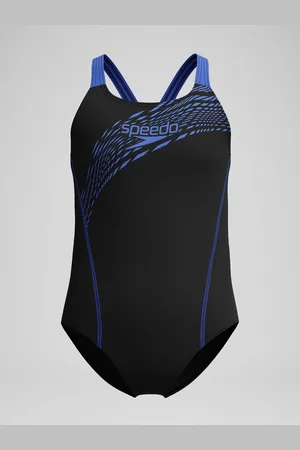 Speedo Black Medley Logo Medalist Swimsuit 5