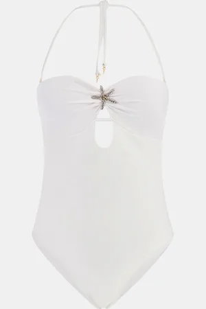 Guess Halterneck White Swimsuit XL