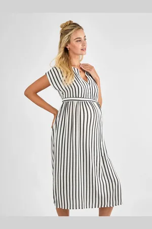 JoJo Maman Bébé Button Front Maternity Midi Dress S