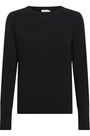 Calvin Klein Black Merino Wool Crew Neck Sweater M