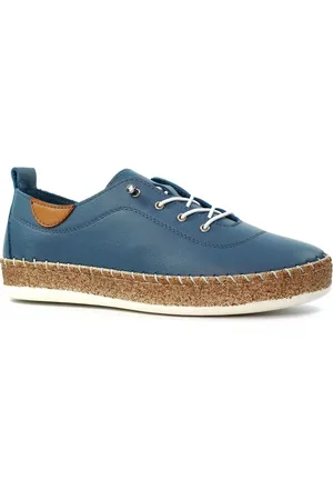 Lunar Evie Mid Leather Plimsoll Shoes AU 6 (EU 37)