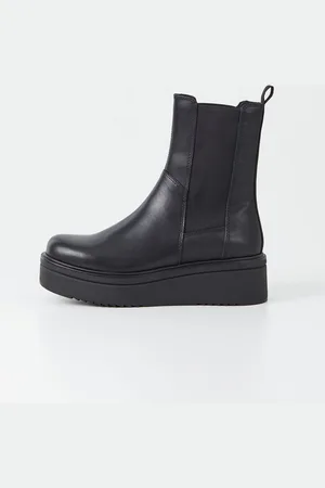 Vagabond Tara Flatform Chelsea Black Boots AU 8 (EU 39)