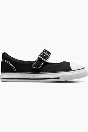 Converse Black Infant Chuck Taylor Dainty Mary Jane Shoes AU 8 (EU 25.5)