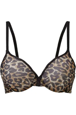 Gossard Glossies Sheer Leopard Moulded Bra 32C