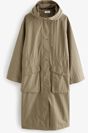 Next Khaki Green Shower Resistant Parka AU 24