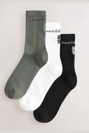 Never Fully Dressed Multi Cotton Blend Sport Socks 3 Pack One