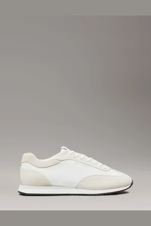 Calvin Klein White Lace up Suede Runner Trainers AU 5.5 (EU 36)