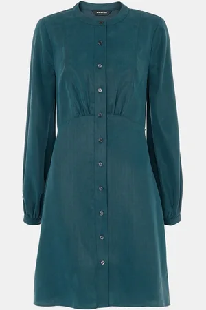 Whistles Button Front Flippy Mini Dress AU 14