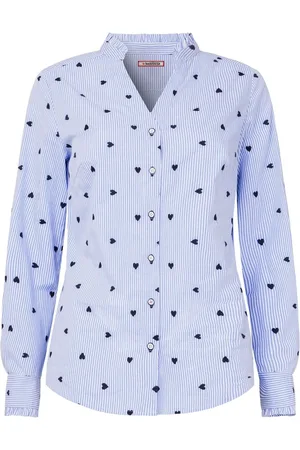 Joe Browns Heart Embroidered 100% Cotton Shirt AU 16