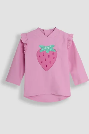 JoJo Maman Bébé Pink Appliqué Sun Protection Rash Vest 4