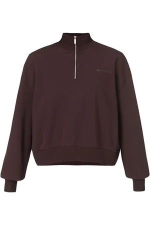 Sweaty Betty Brown Revive Crop Half Zip Sweatshirt S-M