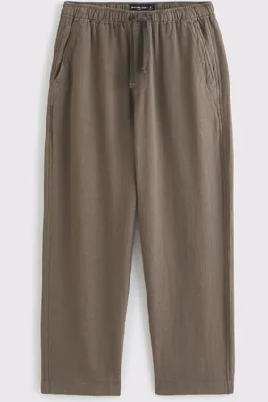 Abercrombie & Fitch Baggy Pull On Brown Trousers xlarge