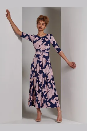 Jolie Moi Parker 3/4 Sleeve Maxi Dress AU 10