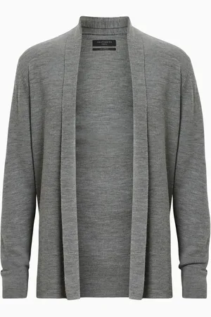 AllSaints AllSaints Grey Mode Merino Open Car Cardigan M