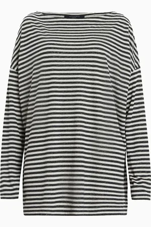 AllSaints AllSaints Black/White Rita Snake Effect T-Shirt S