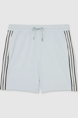 Reiss Phoenix Textured Tape Drawstring Shorts M