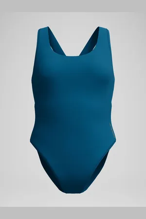 Speedo Green Womens Solid Scoop Neck Mesh Swimsuit L