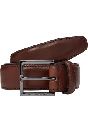 Tommy Hilfiger Brown Hudson Leather Belt 32W x 31L (UK 32 R)