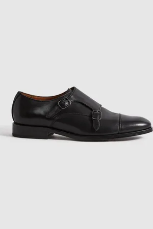 Reiss Amalfi Leather Double Monk Strap Shoes AU 10 (EU 44)