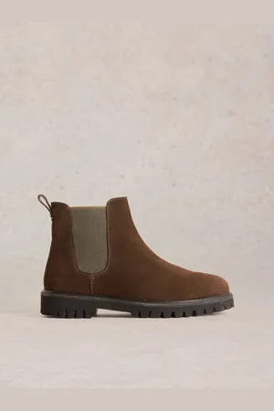 White Stuff Brown Chunky Suede Chelsea Boots AU 7 (EU 40)