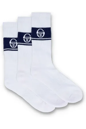 Sergio Tacchini White Koos 3PK Performance Crew Socks